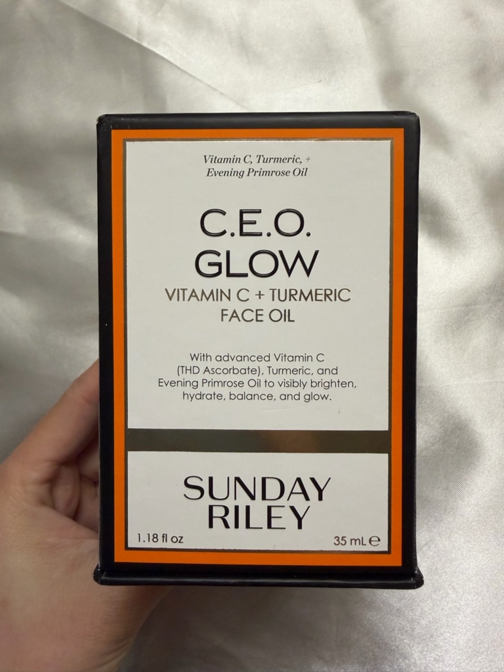 Sunday Riley C.E.O. Glow Vitamin C + Turmeric Face Oil - Orange/White